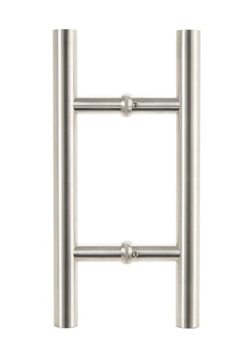 Brinks 12 inch “H” Style: 305 Grade Satin Silver Stainless Steel Door Pull Set - Picture 4 of 4