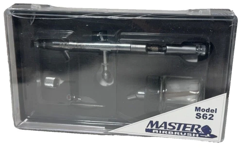 Precision Master S62 0.5mm DUAL-ACTION AIRBRUSH SET KIT Auto Paint Hobby Craft