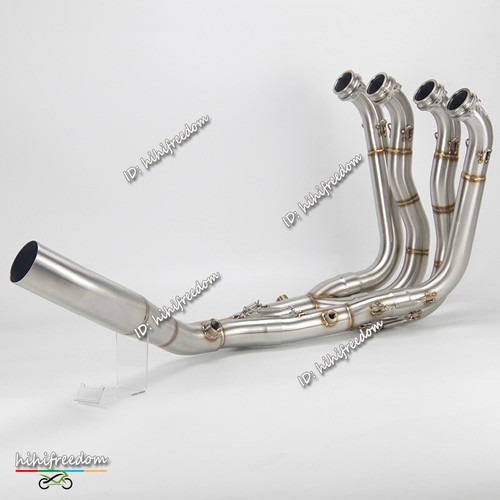For BMW S1000RR S1000R Whole Exhaust System Header Mid Link Pipe Slip On 60.5MM - Picture 8 of 11
