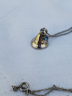 Hershey's Enduring Kiss Necklace Blue December Birthstone
