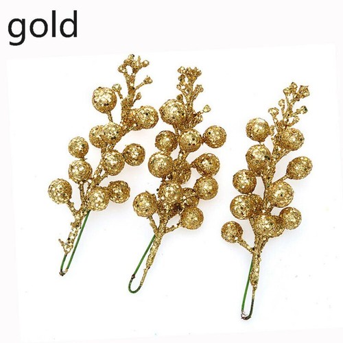 X-MAS Hanging Baubles Cherry Sequins Christmas Tree Decorations Berries - Bild 7 von 21