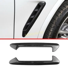 Carbon Fiber Front Side Fender Vent Cover Trim For 2018-2022 BMW X3 G01/X4 G02