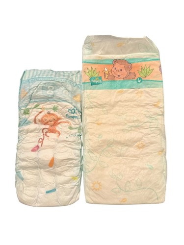 Vintage Pampers Baby-Dry Size 6 for Babies 35+lbs (imported) - Picture 2 of 15