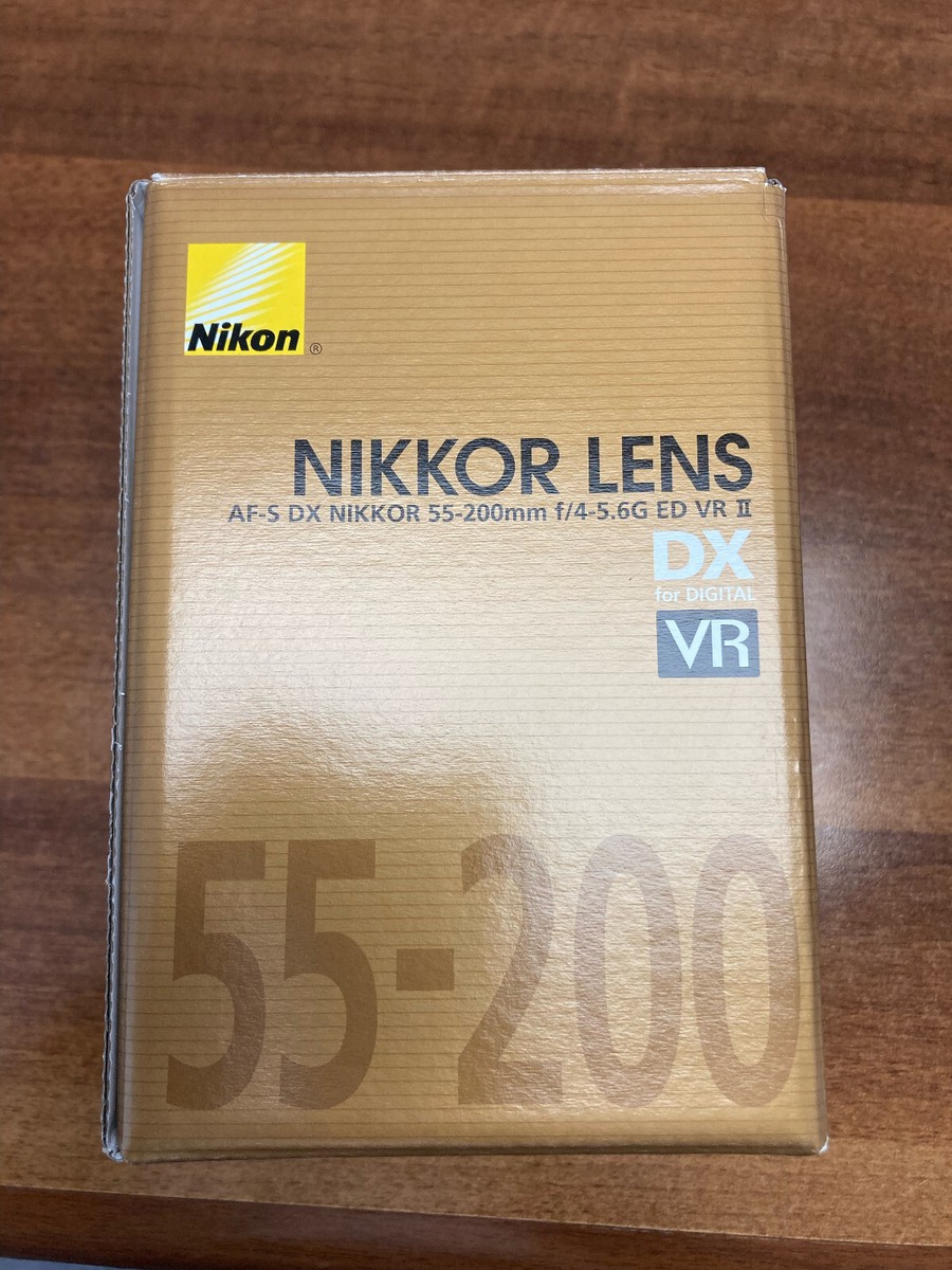 NIKON NIKKOR LENS AF-S DX VR ZOOM 55-200mm F/4-5.6 G -ED NEW