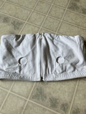 Medela Easy Expression Bustier Hands Free Pumping Bra Size Large Color White