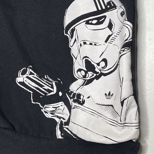 Adidas Star Wars Hoodie Boys Size XS 4-5 Storm Trooper Full Zip Long Sleeve - Picture 5 of 6