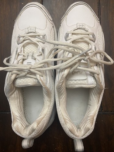 Ryka White Leather Walking Workout Shoes Women's Size 9 Good Condition No Insole - Picture 3 of 7