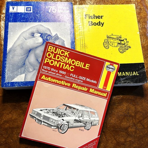 1975 Pontiac Service Manuals Firebird 455 Trans Am Formula Esprit LeMans 3 Vols
