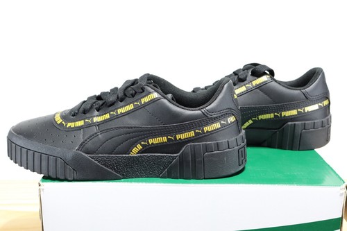Puma Cali Taping Jr Sneakers Black And Gold Sizes 4C, 4.5C, 5C, 5.5C - Picture 6 of 7