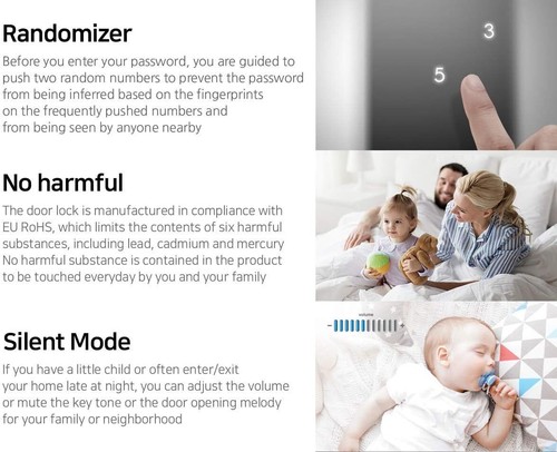 Samsung SHP-DS510 Deadbolt serratura digitale intelligente per porta - Foto 7 di 9