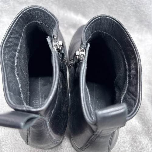 ECCO Shape Sculpted Boots Womens EUR 41 US 10 Black Ankle Zip Heel - Picture 13 of 21