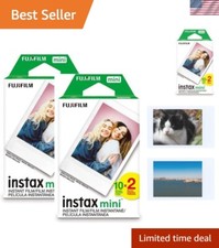 Instax Mini Instant Film, 2 x 10 Shoots X 2Pack Total 40 Shoots Value Set