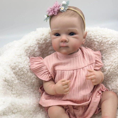 19In Lifelike Reborn Baby Doll Girl Bettie Full Body Waterproof Bath Painted Toy - Imagen 4 de 7