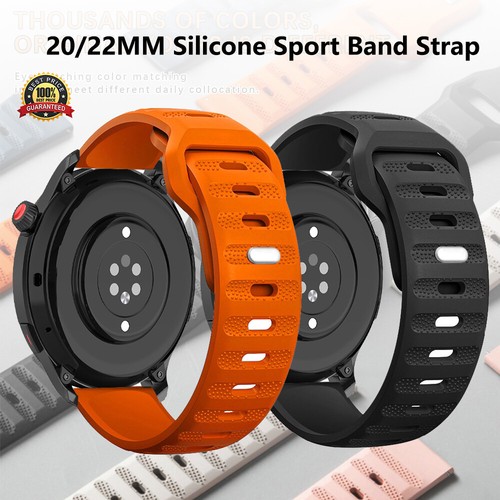 20/22MM for Samsung Galaxy Watch 5/4/3 Pro Classic GT2 Silicone Band Sport Strap - Picture 15 of 27