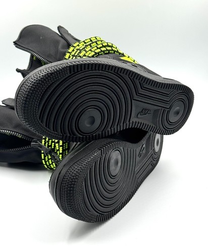 Size 9.5 - Nike SF Air Force 1 High Black Volt - Picture 10 of 12