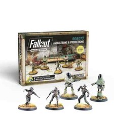 Modiphius: Fallout Wasteland Warfare: Assaultrons  Protectrons Minis SEALED