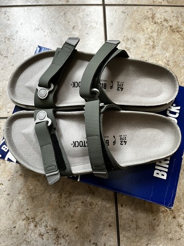 Birkenstock | Sahara Future khakifarbene Sandalen 42/US 11 schmale Passform Neu im Karton - Bild 4 von 12