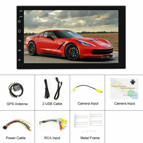 Android Car Stereo GPS Navi MP5 Player 7" Double 2Din WiFi Quad Core Radio - Picture 10 of 12