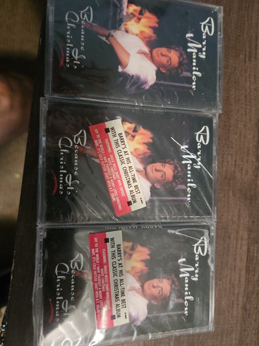 Barry Manilow Because Its Christmas Cassette Tape SEALED New Vintage 1990 Arista - Picture 6 of 7