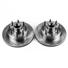 Disc Brake Rotor Set-Front Drilled and Slotted Brake Rotor Pair Power Stop