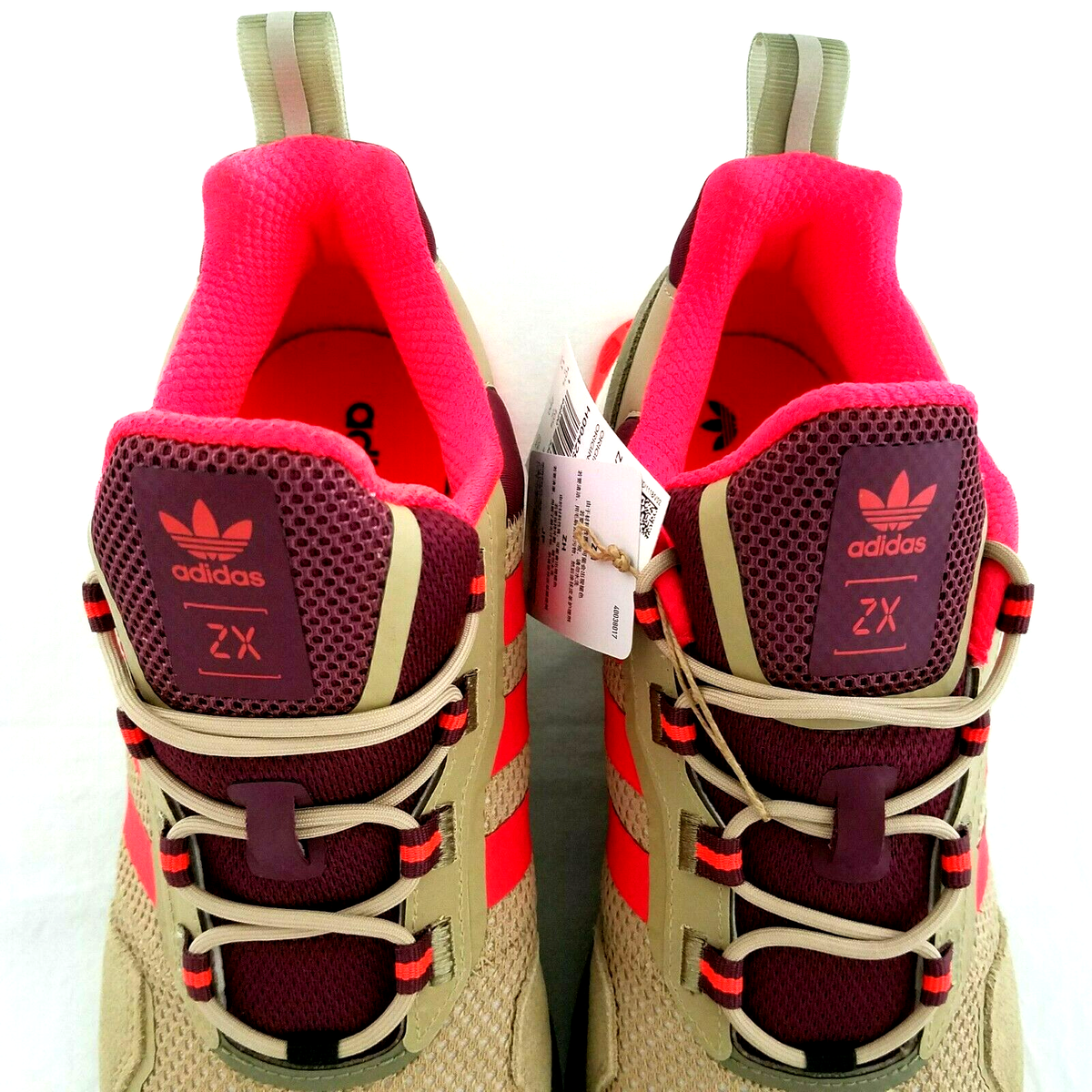 Adidas ZX 1K Boost Seasonality Tan Victory Crimson H00429 Men's US