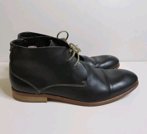 Botas de cuero H by Hudson para hombre talla UK 10 EU 44 negras - Imagen 2 de 9