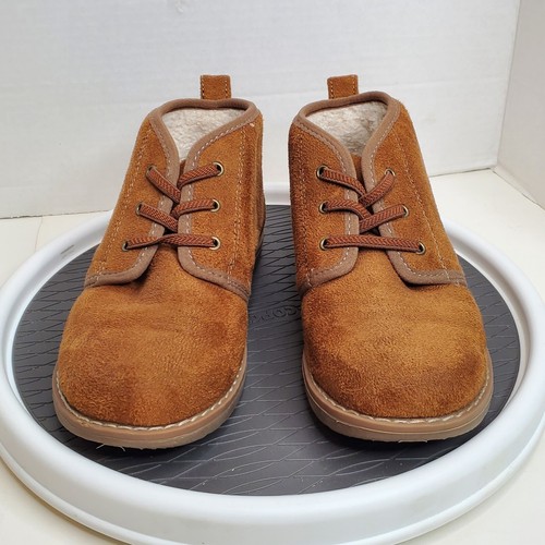 KOHL'S Sonoma Slip On Boots BOYS 2 MED Brown Soft Interior - Picture 3 of 17
