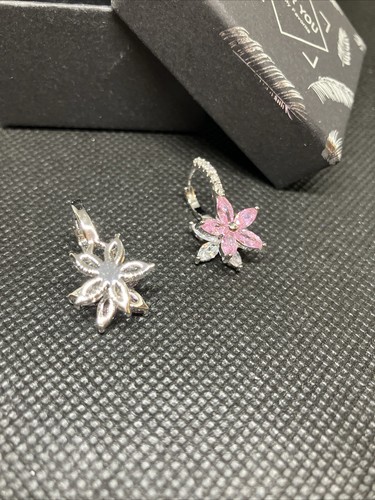 Elegant Vintage Party Jewelry Ear Hoop 925 Silver Women's Drop Earrings #730 - Picture 6 of 8