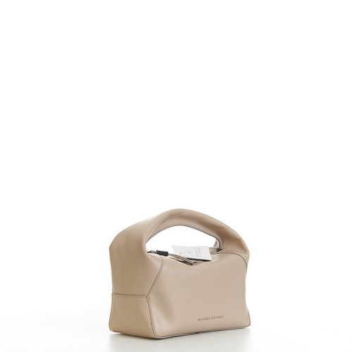 BRUNELLO CUCINELLI 2990$ Sand BC Duo kleine Hobo Bag aus Kalbsleder - Bild 8 von 9