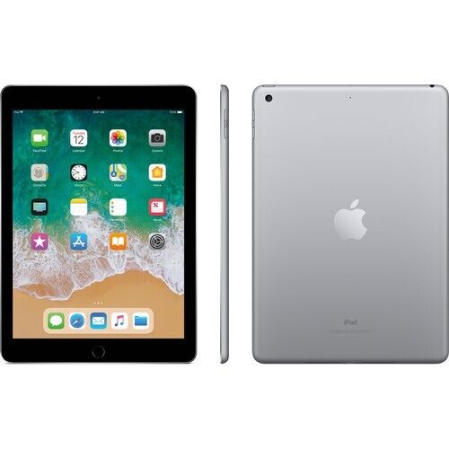 Apple iPad 6th Gen. 128GB, Wi-Fi, 9.7in - Space Gray WIFI BLUETOOTH IOS 17 - Picture 2 of 5