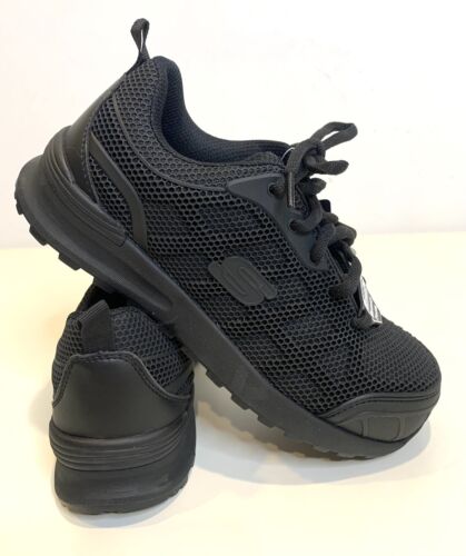 Skechers Work Shoe Womens 6 Composite Toe Lace Up Air Cooled Memory Foam New! - Bild 1 von 12