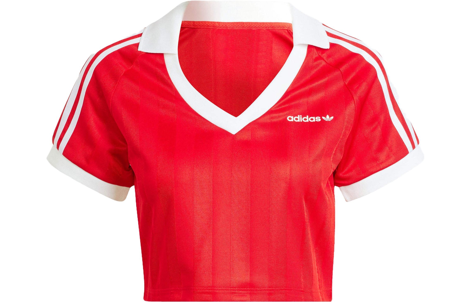 повседневная укороченная футболка adidas Originals Trefoil Football с коротким рукавом
