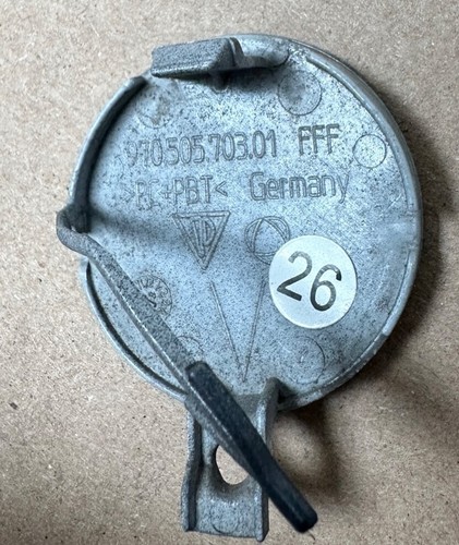 2014 2015 2016 Porsche Panamera Front Bumper Tow Cover Cap 97050570301 OEM - Picture 4 of 4