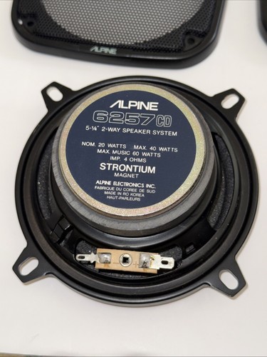 Sistema de altavoces bidireccionales Alpine 6257 CD 60 vatios envío gratuito - Imagen 14 de 15