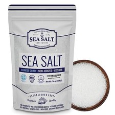 Sea Salt Coarse Grain Baja Sea Salt Great for Cooking or Grinding Non-Iodized...