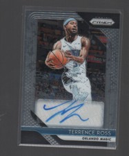 TERRENCE ROSS  2018-19 PANINI PRIZM AUTO CARD #S-TRS