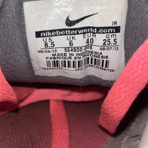 Nike Revolution 2 Shoes Womens Size 8.5 Gray Pink Running Training Sneakers Gym - Picture 17 of 24