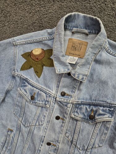 Ohio State Buckeyes Denim Jeansjacke Größe Small blau bestickt individuell OSU Y2K - Bild 5 von 12
