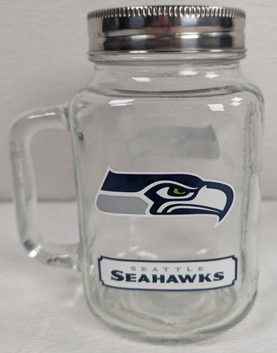 NFL - Seattle Seahawks - 20oz - Glas Einmachglas / Becher