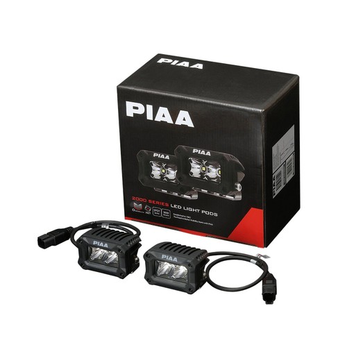 PIAA 2000 Series LED Spot Light Pod Kit - Universal Fitting / 2 Year Warranty - Afbeelding 3 van 3