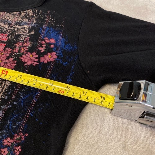 Vintage Y2K Bountiful Gardens Floral Fairy 3/4 Long Sleeve Shirt Women's Large - Picture 7 of 10