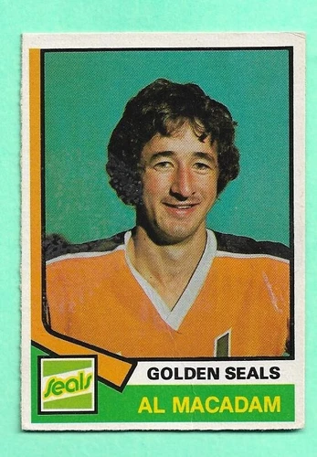 (1) AL MACADAM 1974-75 O-PEE-CHEE # 301 SEALS ROOKIE CREASED CARD (J0896)
