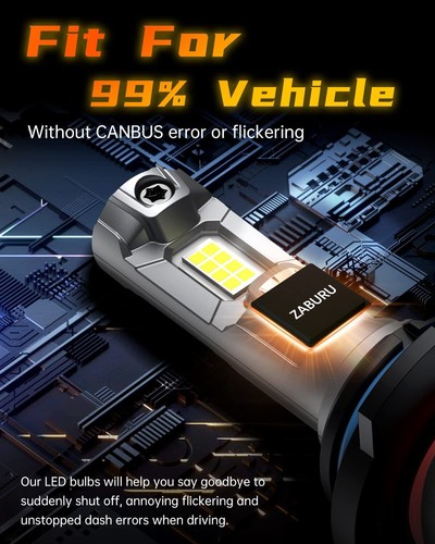 2pcs/Set 9006 HB4 Headlights 20000 Lumens Car LED Bulb E4P White 6500K 100W - Picture 6 of 6