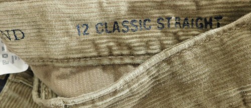 Pantalón recto clásico beige ligero de algodón de 5 bolsillos talla 12 - Imagen 6 de 7