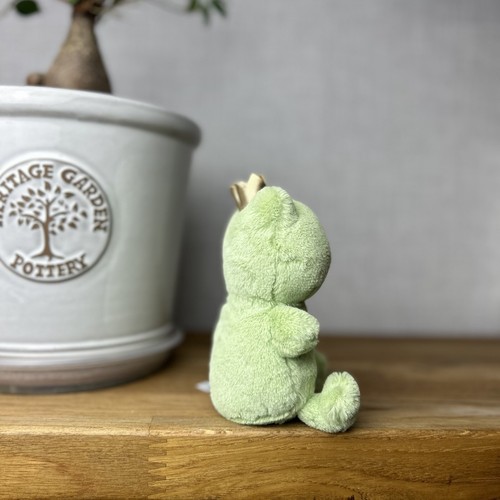 Jellycat Crowning Croaker Green Frog - Small Mini Frog - Pocket Pal - Frog Plush - Picture 5 of 7