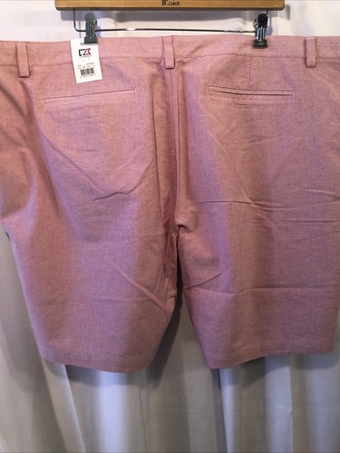 Cutter And Buck 50B NWT Bristol Oxford Mens Size Shorts BCB00058 Cerise Pink - Picture 14 of 17