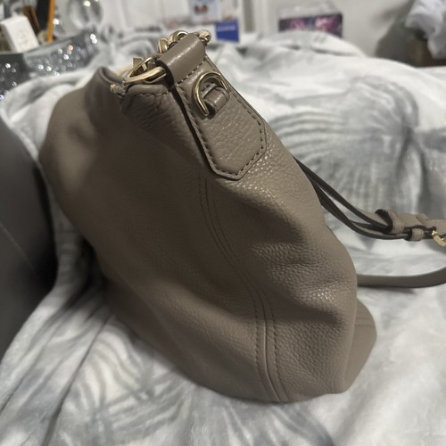 NWT MK MICHAEL KORS FRANCES PEBBLED LEATHER XL CONVERTIBLE TOTE TAN WITH WALLET - Picture 6 of 10