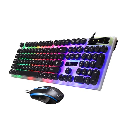 USB -Computerkabeltastatur komfortable Hintergrundbeleuchtung Tastatur (schwarz) - Afbeelding 11 van 11