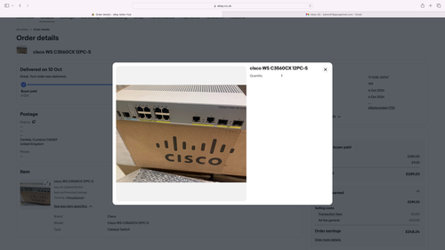 Cisco Catalyst WS-C3560CX-12PC-S (3 YEAR WARRANTY ) - 第 1/1 張圖片