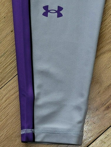 Under Armour purple lavender ankle cropped leggings NWT girls' L YLG - Picture 2 of 2
